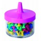 Špendlíky plastové - 100 ks, farebné